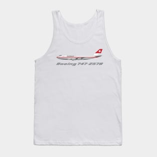 Swissair 747-257B Tee Shirt Version Tank Top